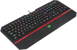 Teclado Gamer Membrana Redragon Karura 2 Rgb Abnt2 Preto - K502Rgb, Unico