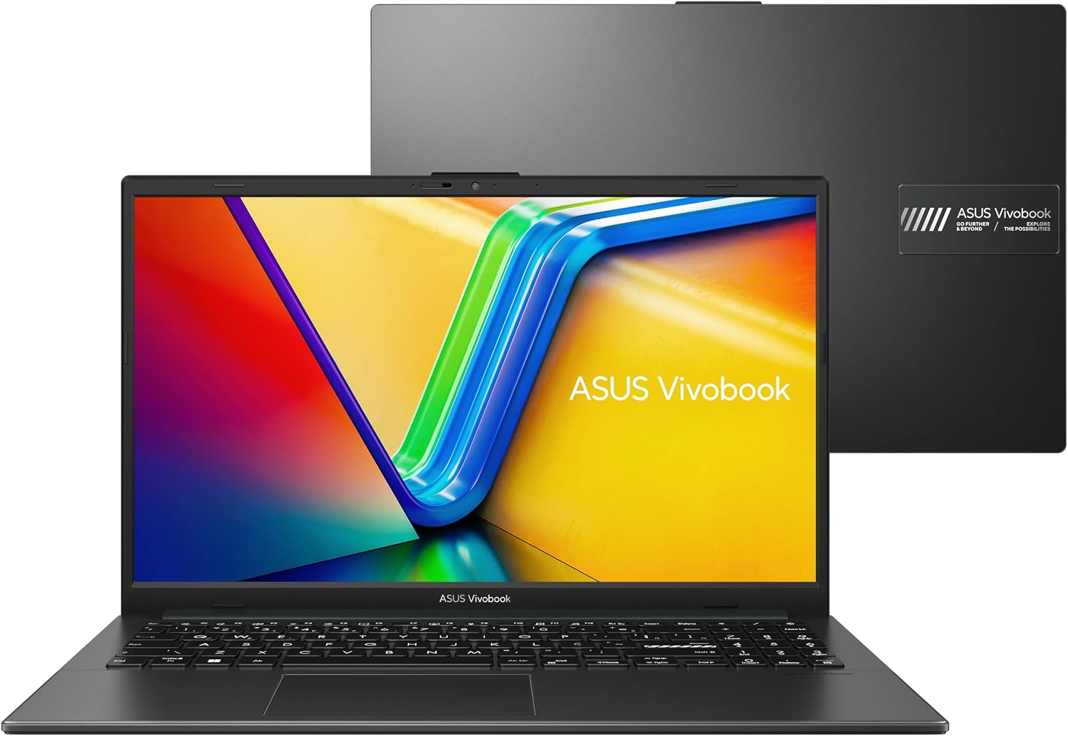 Notebook Asus Vivobook Go 15, Amd Ryzen 5 7520U, 8Gb, 512Gb Ssd, Keepos, Tela 15,6" Fhd, Mixed Black - E1504Fa-Nj732