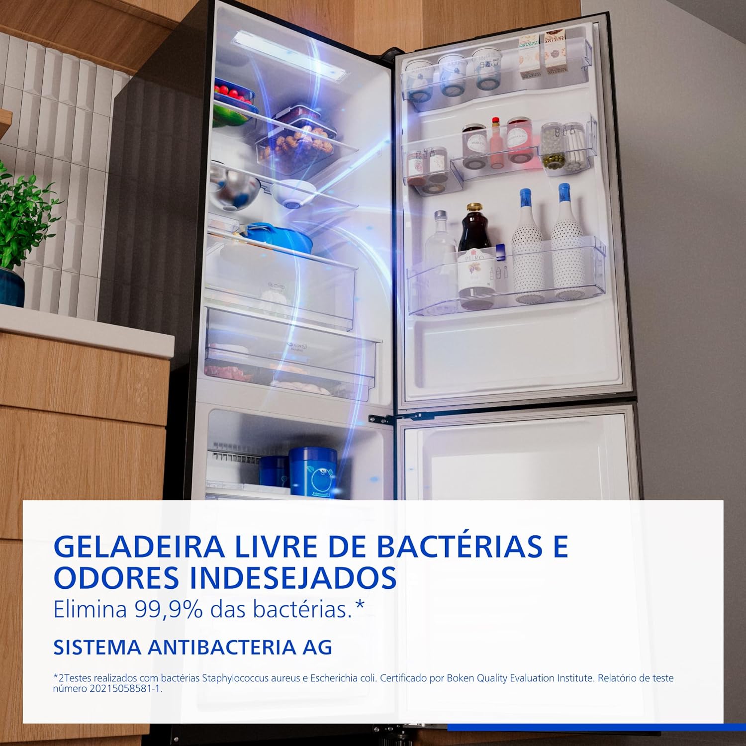 Reforça a leitura de compactação com boa capacidade e o apelo de encaixe em cozinhas modernas.