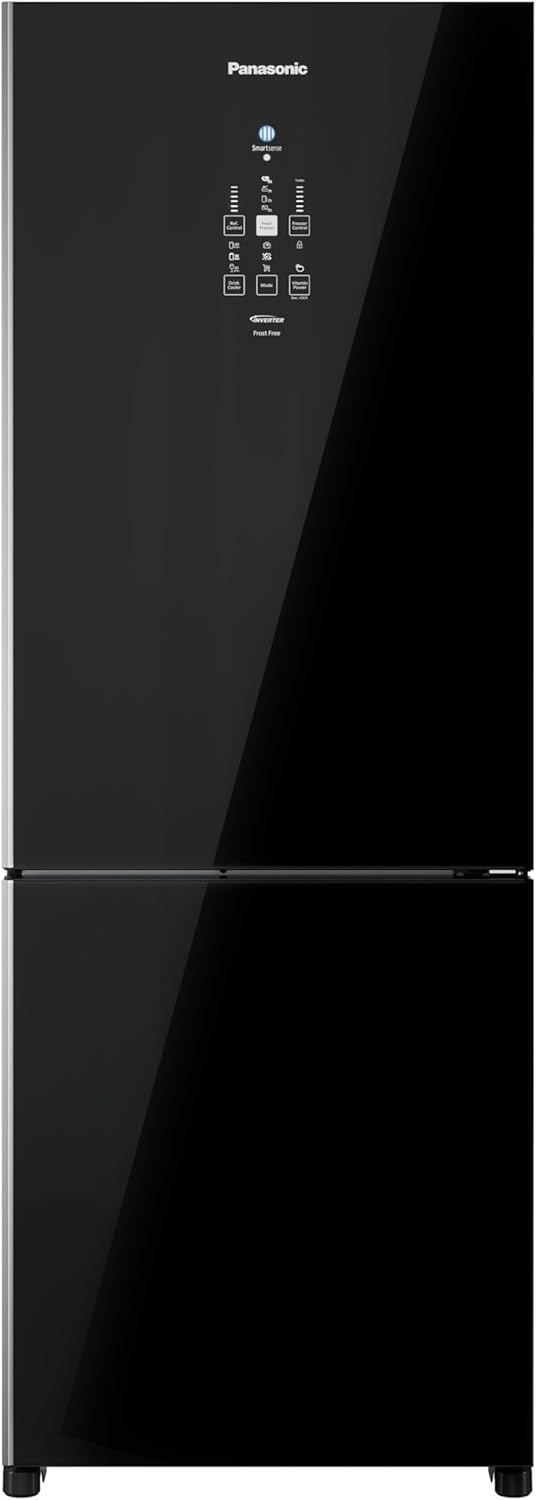 Geladeira Intuitive+ Panasonic Bb71 Frost Free Inverter 511L Black Glass - Nr-Bb71Gv7Ba 127V