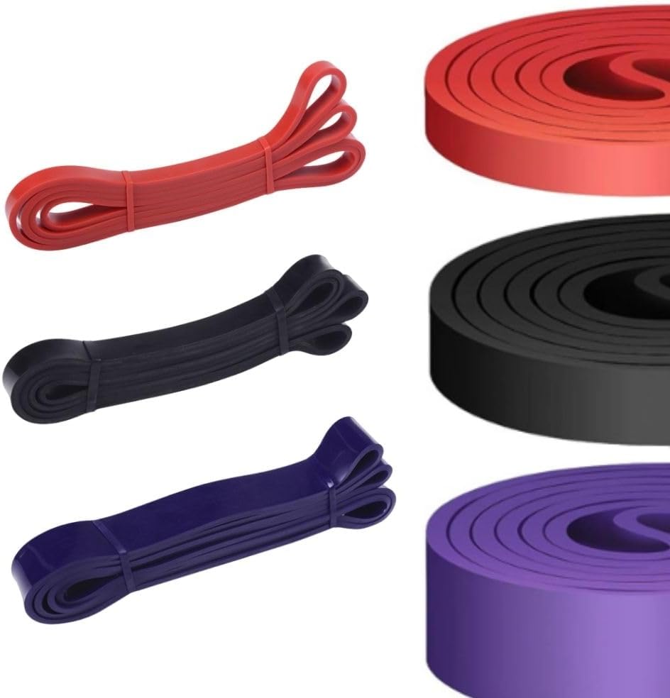 Kit 3 Super Band Elástico para Exercícios Faixas para Treinamento de Força e Resistência de Alta Intensidade e Qualidade Premium