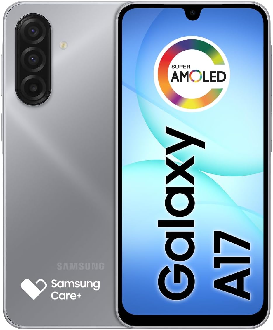 Celular Samsung Galaxy A17, 128Gb, 4Gb, 50Mp Tela 6.7", Ip54 - Cinza