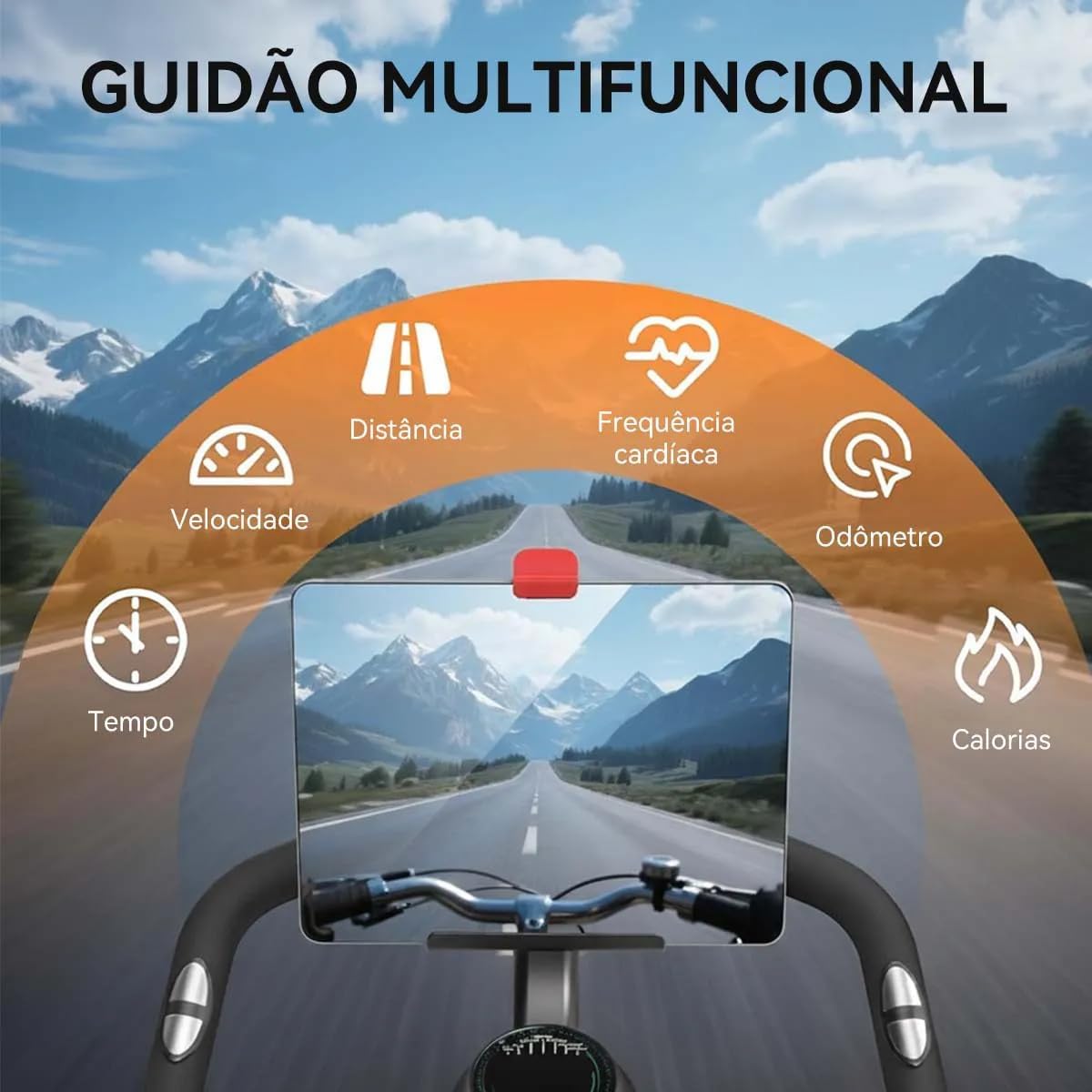 Ajuda a destacar a estrutura, proporções e sensação de robustez do equipamento.