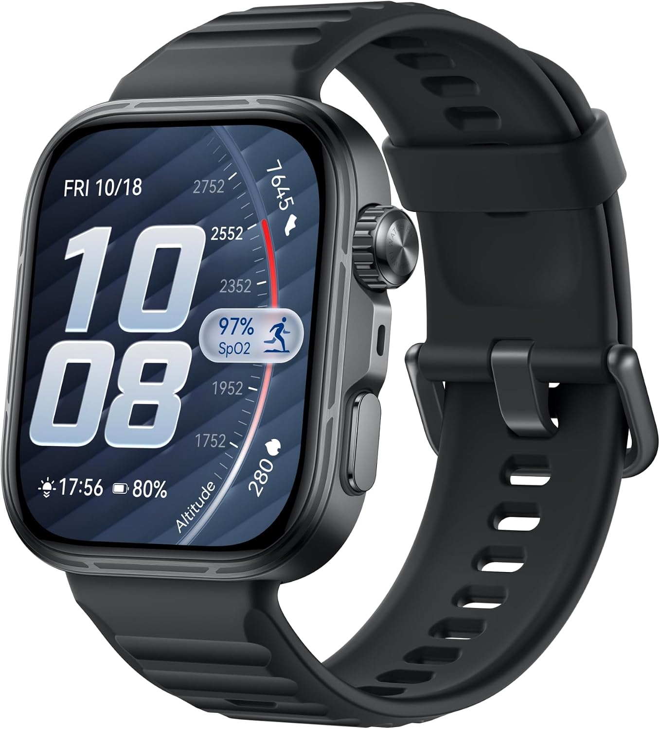 Smartwatch, Huawei Watch Fit 5 Pro, Tela Fullview Amoled de 1,92", Vidor de Safira, Mini Treino, Bateria com Até 10 Dias, 64 Gb, Gerenciamento da Saúde, Ecg, Compatível com Ios e Android, Preto