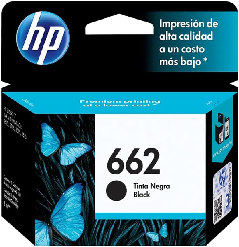 Cartucho Hp 662 Preto Original (Cz103Ab) para Impressora Deskjet 2516, 3516, 3546, 2546, 1516, 4646, 2646