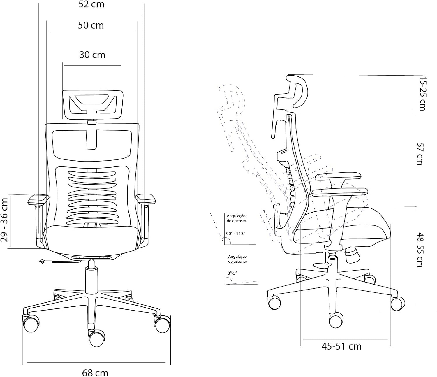 Ajuda a destacar ergonomia, desenho do encosto e proporção do produto no ambiente.