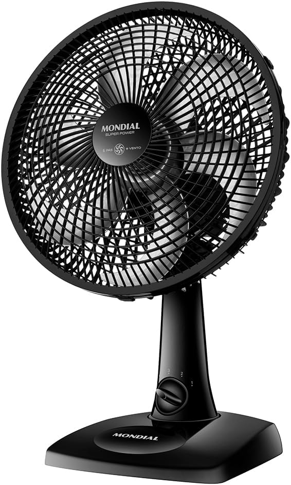 Mondial Ventilador de Mesa 30Cm Super Power, Preto, 60W, 220V - Vsp-30-B