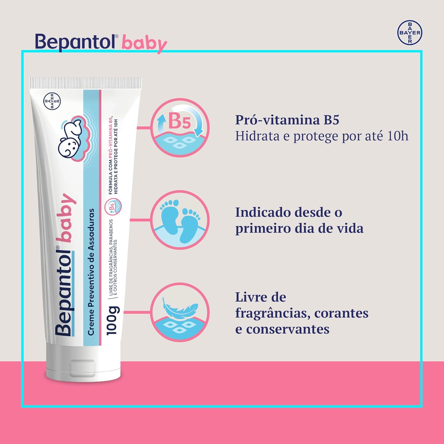 Evidencia a aplicação prática da pomada na prevenção de assaduras e proteção diária.