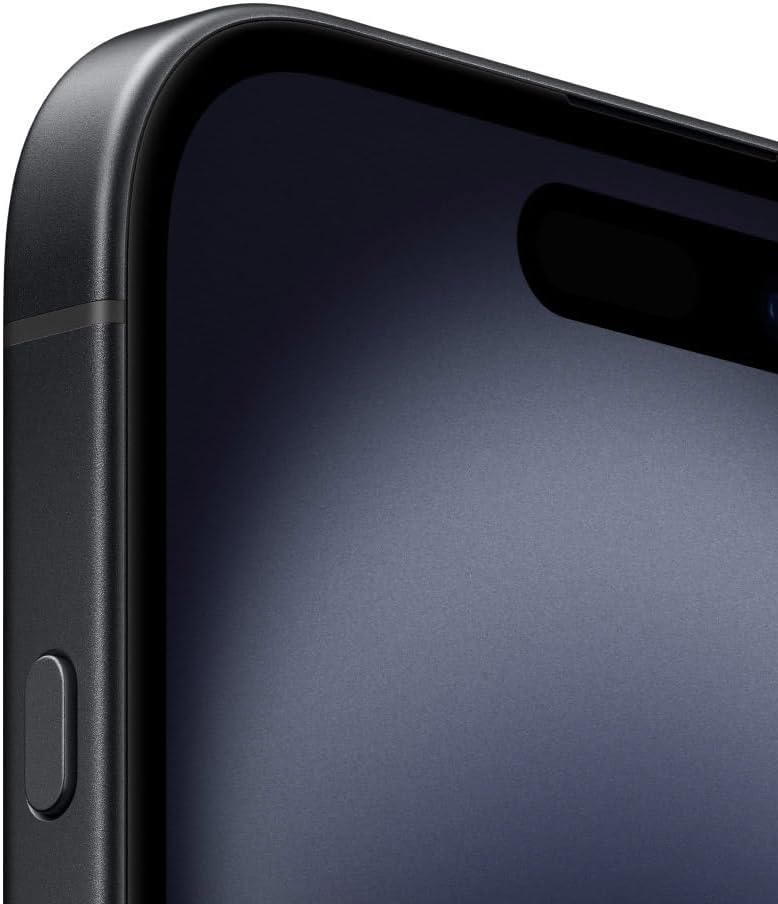 Destaca o conjunto de câmeras e a identidade visual do iPhone 16.