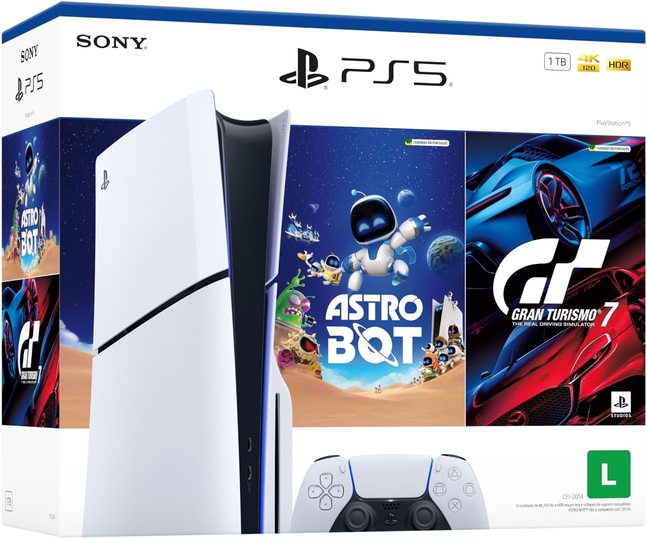 Playstation®5 Slim Disk - Pacote Astro Bot e Gran Turismo 7