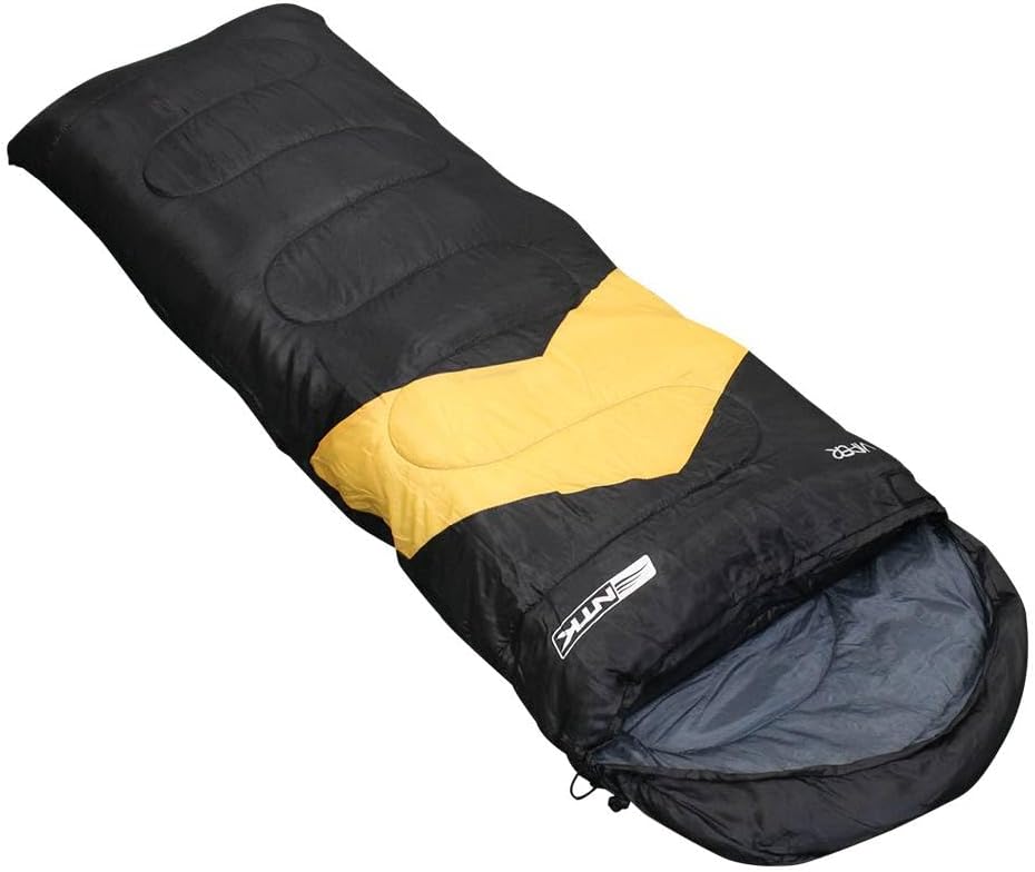 Ntk, Saco de Dormir, Solteiro, Poliéster 190T, Acampamentos, Viper, Preto e Laranja