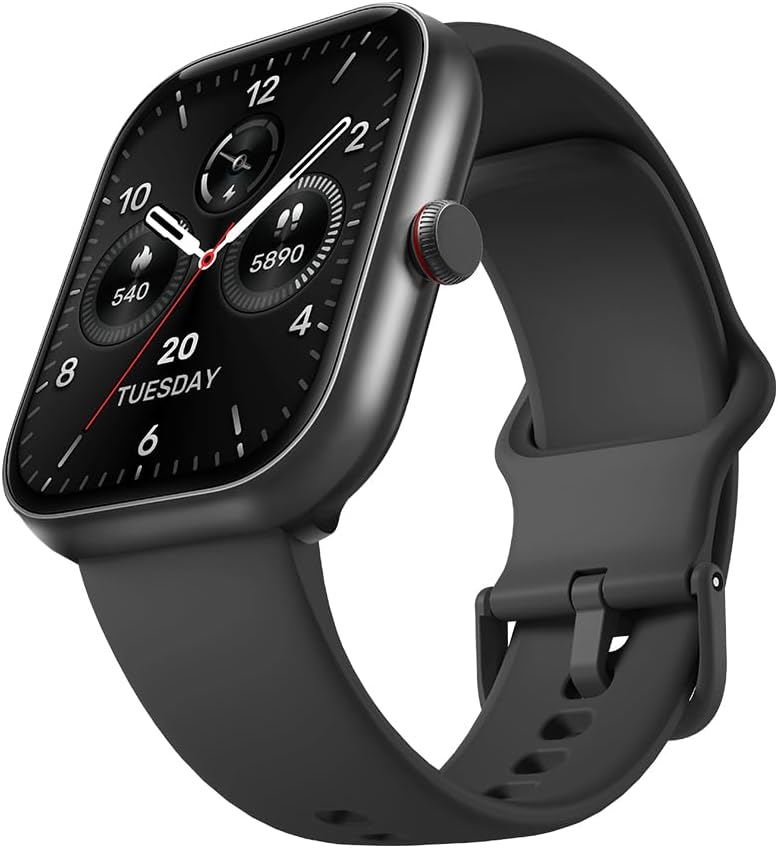 Bettdow Smartwatch, Relogio Smartwatch com 1.91" Ecrã Tátil e Alexa, À Prova D'água Ip68, Relogio Feminino e Masculino com 100+ Modos Esportivos Faz e Recebe Ligações(Preto)