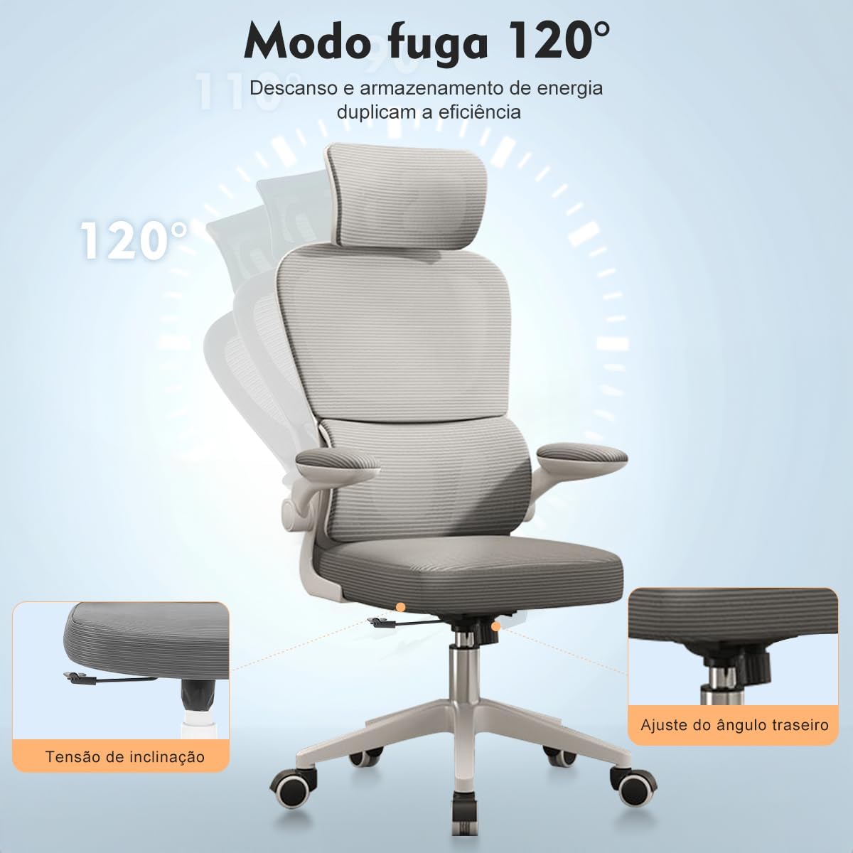 Reforça respirabilidade, acabamento e conforto em uso prolongado.