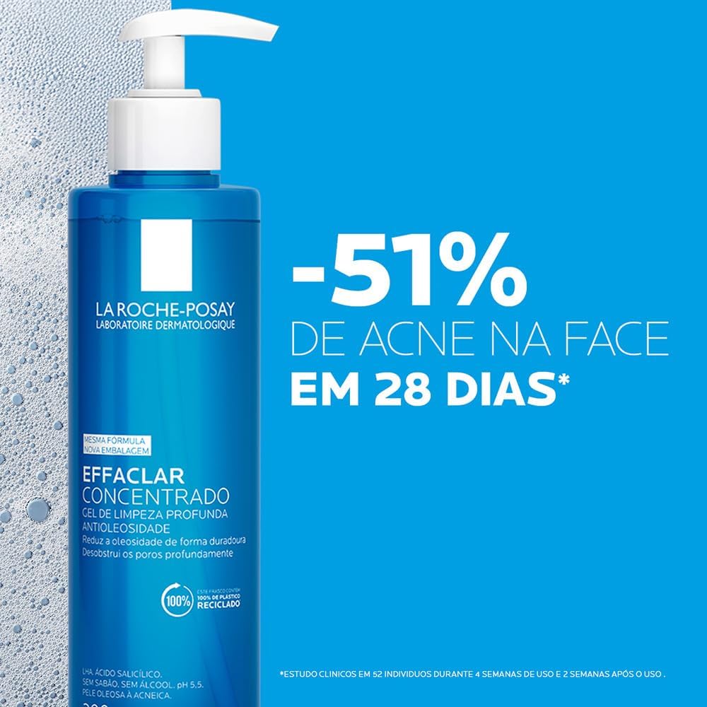 Ajuda a reforçar detalhes técnicos e claims de limpeza profunda/controle de oleosidade.