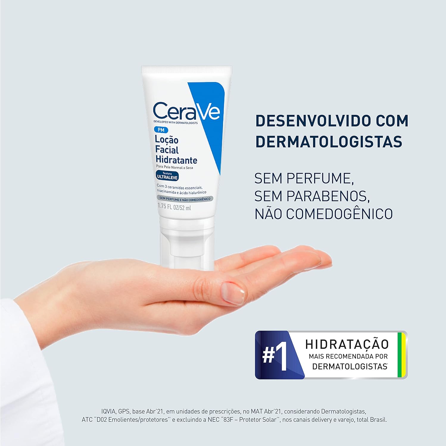 Destaca a linha do produto e os atributos principais impressos na embalagem.