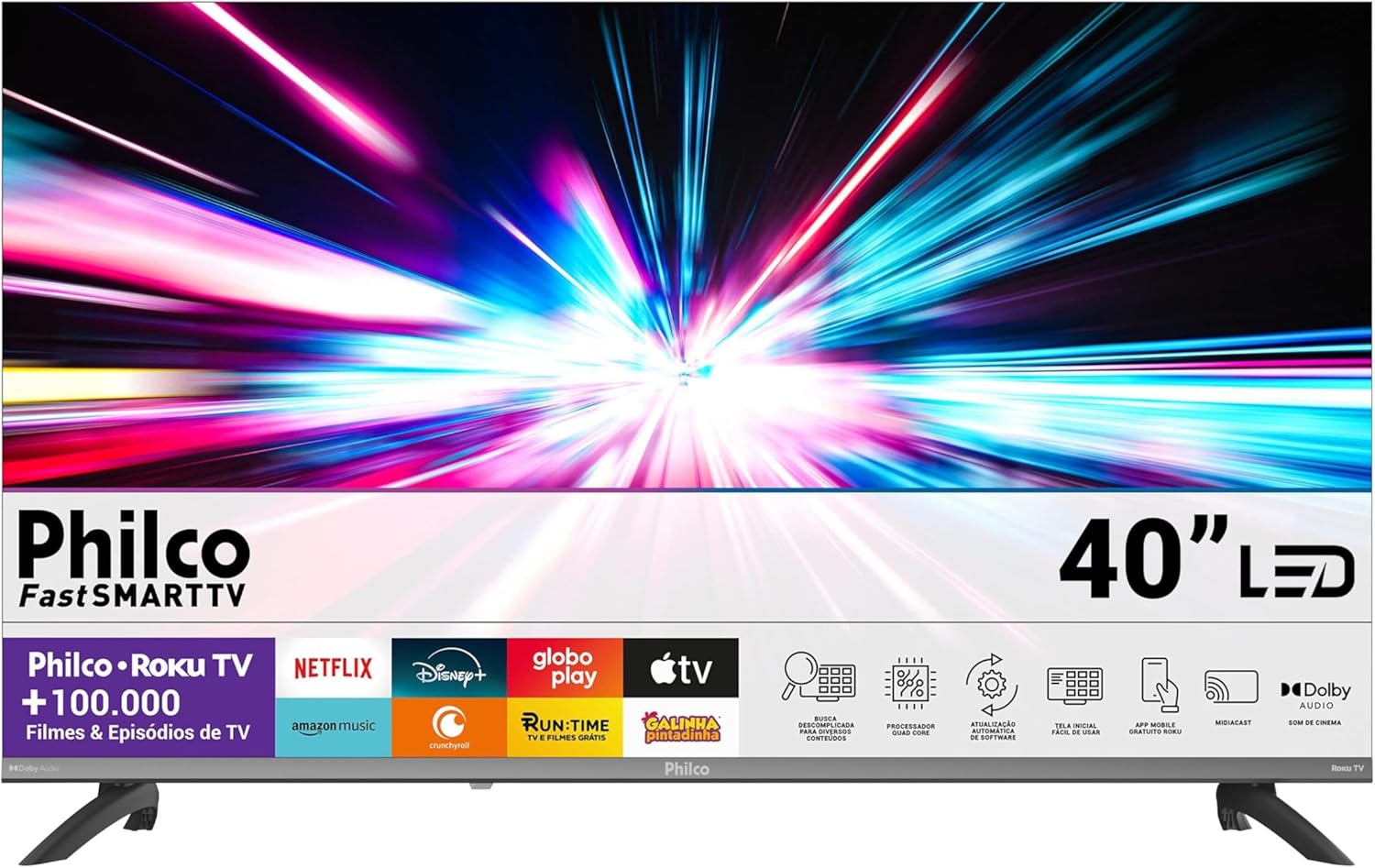 Smart Tv Philco P40Cra 40" Roku Tv