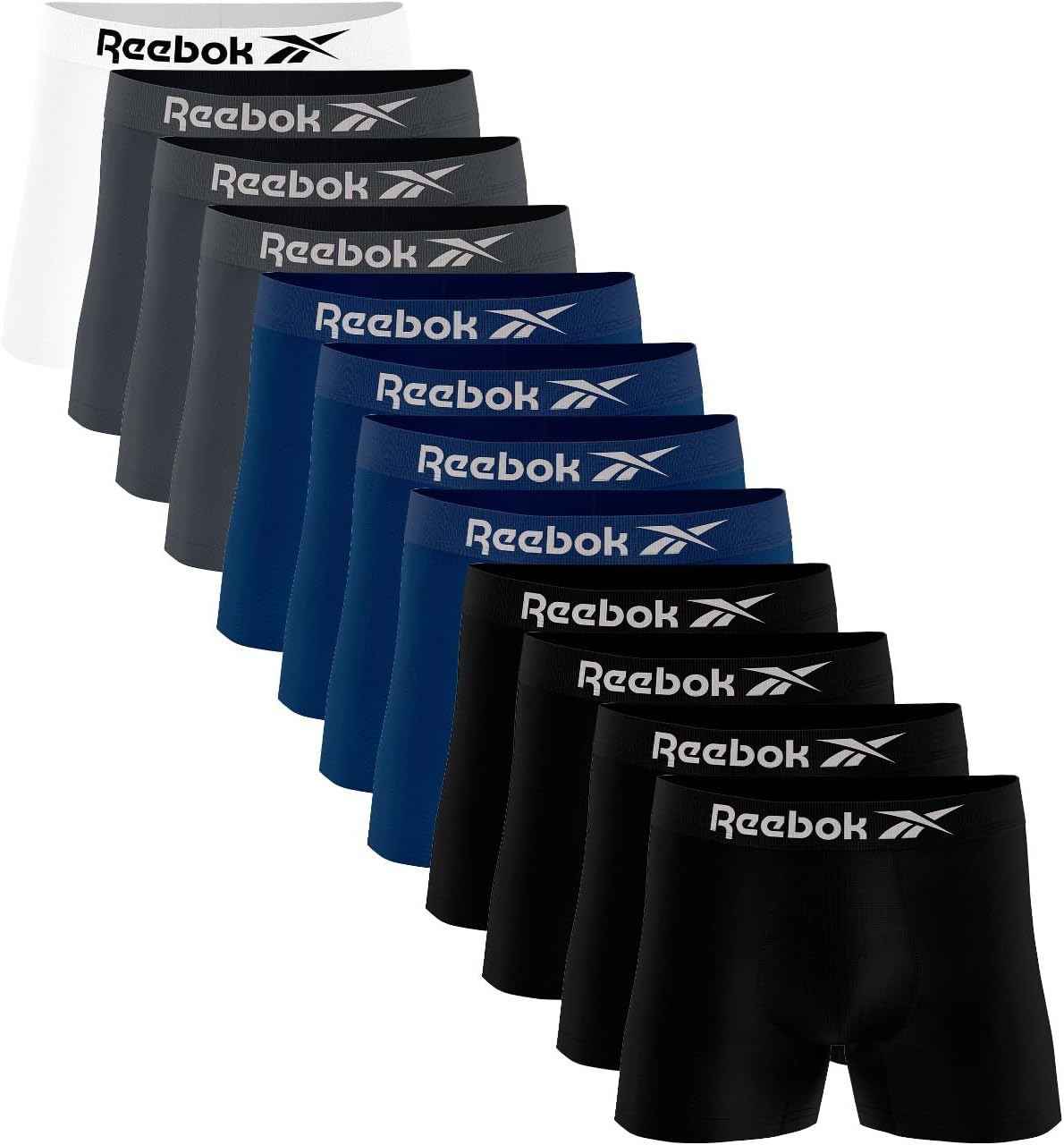 Kit 12 Cuecas Boxer Reebok sem Costura