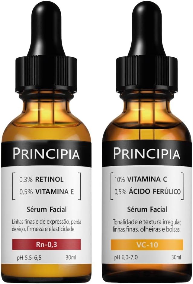Principia Kit Skincare com Retinol e Vitamina C