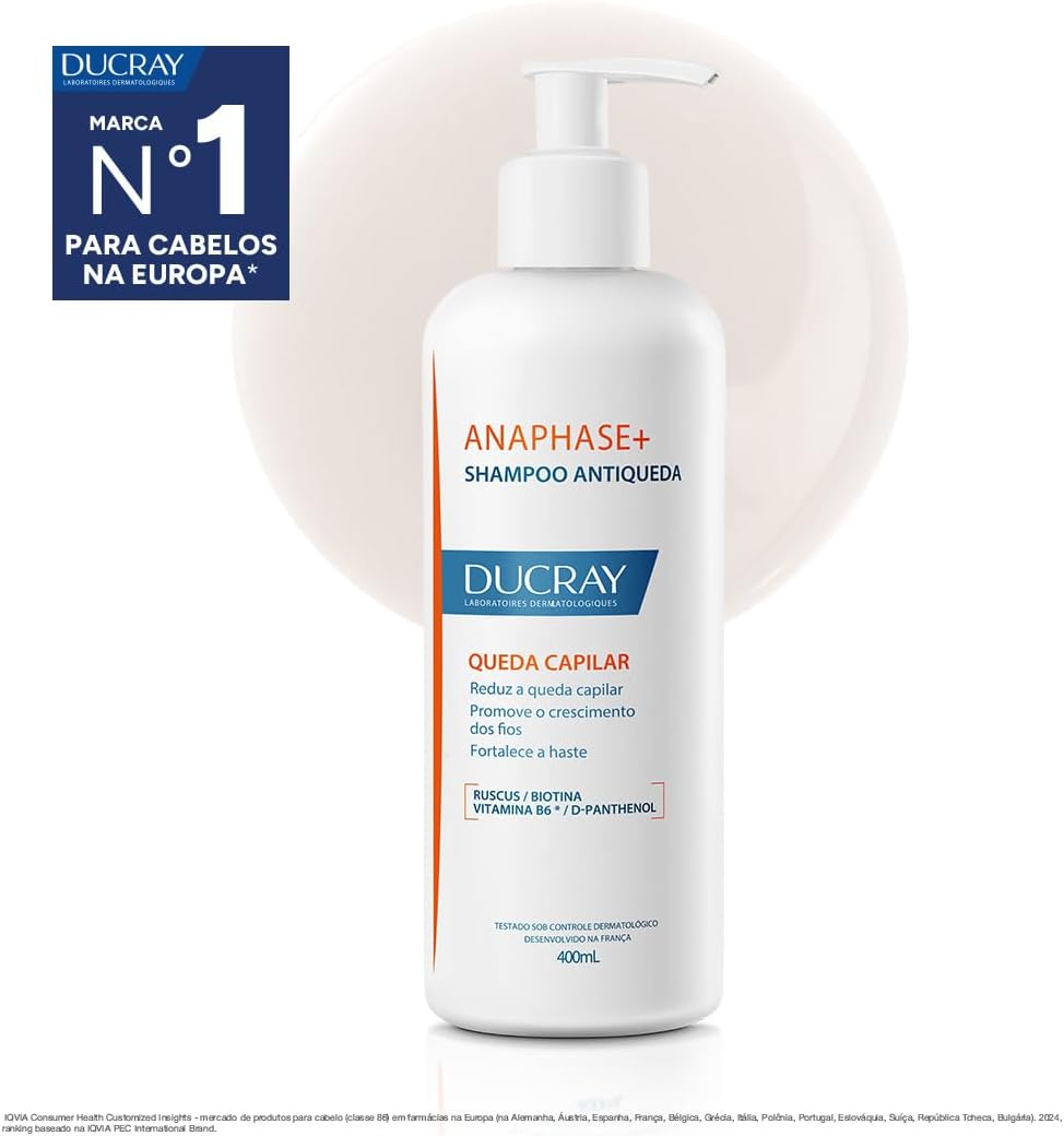 Leitura da embalagem, volume de 400 ml e aparência premium/dermatológica.