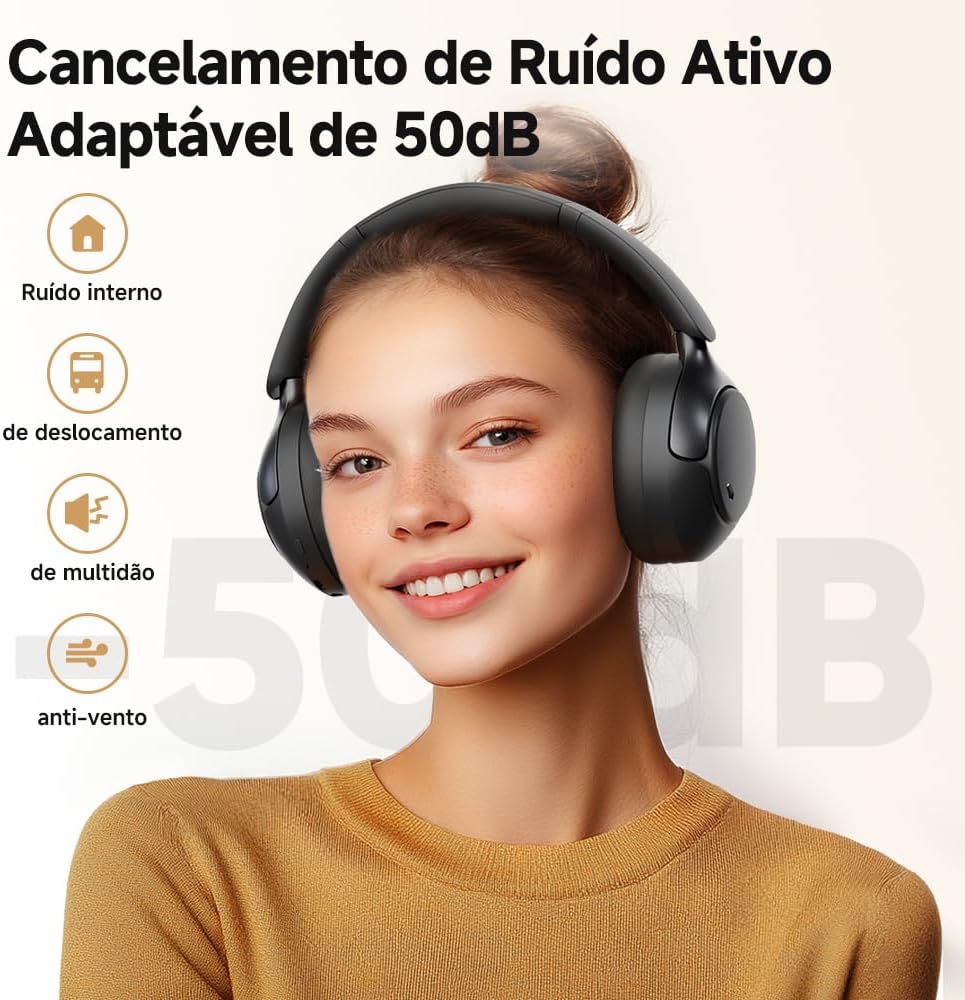Ajuda a destacar ergonomia, formato over-ear e construção física do headphone.