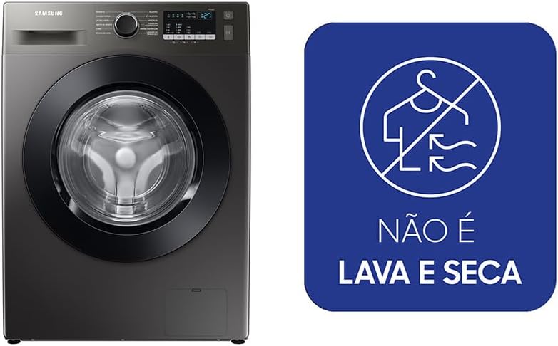 Evidencia o formato de uso frontal e a proposta de praticidade no acesso ao tambor.