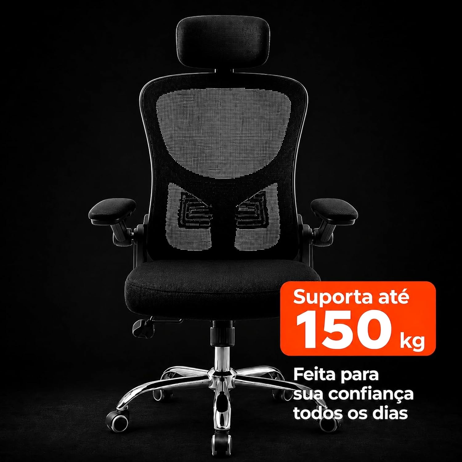 Mostra na prática a proposta de descanso e relaxamento com inclinação ampla.