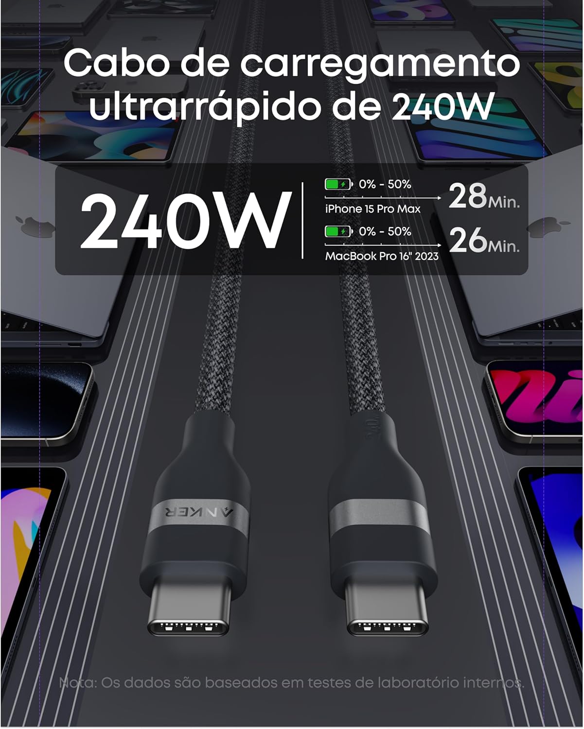 Ajuda a comunicar compatibilidade e aplicação no dia a dia, especialmente para quem quer carregamento rápido em ambiente real.