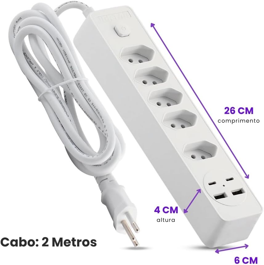 Destaca a oferta de carregamento direto para smartphone, fone e outros eletrônicos sem depender de carregador externo.