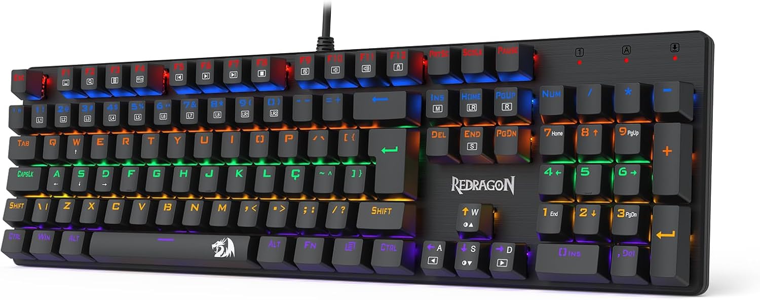 Teclado Mecânico Redragon Valheim Brown