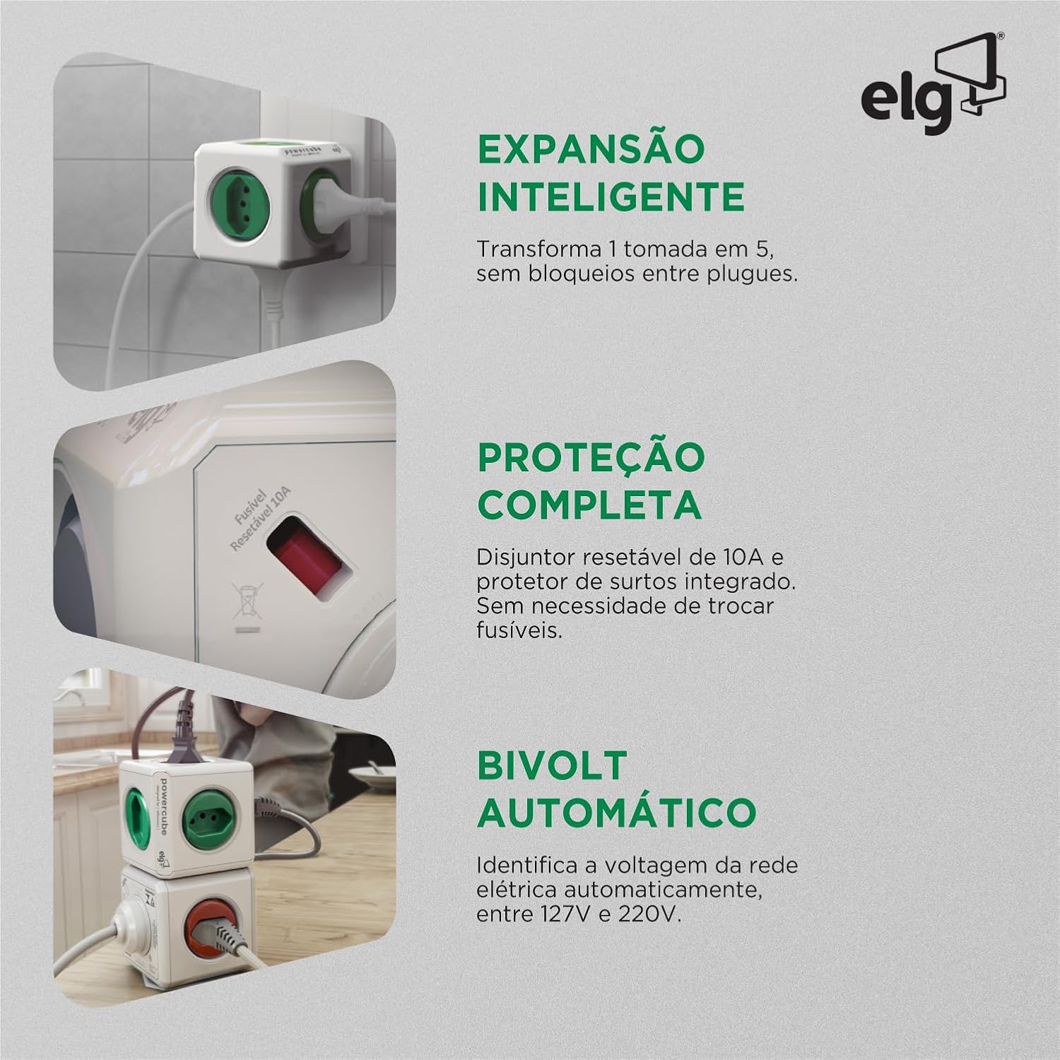 Reforça a construção, o acabamento e a organização das entradas de energia.