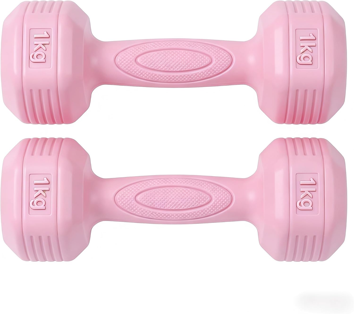 Halteres 1Kg Rosa Hexagonal