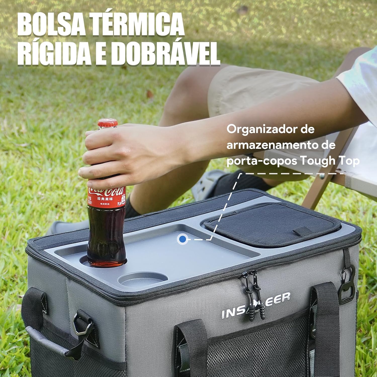 Evidencia a funcionalidade no dia a dia, especialmente para bebidas geladas e uso social.