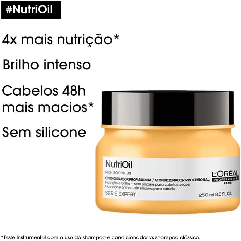 Reforça os atributos de nutrição e cuidado capilar associados ao produto.