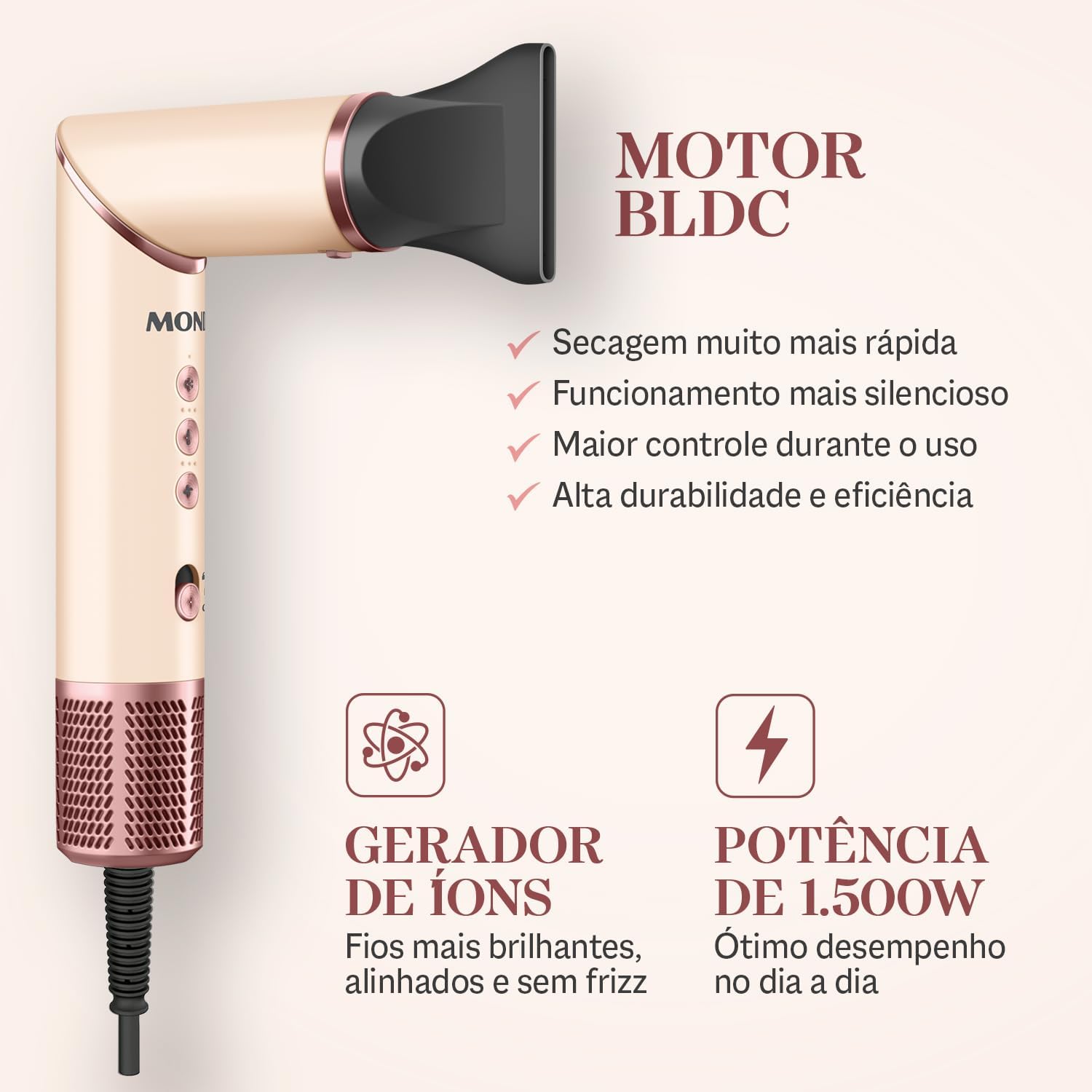 Valoriza construção, acabamento e sensação de produto bem resolvido visualmente.