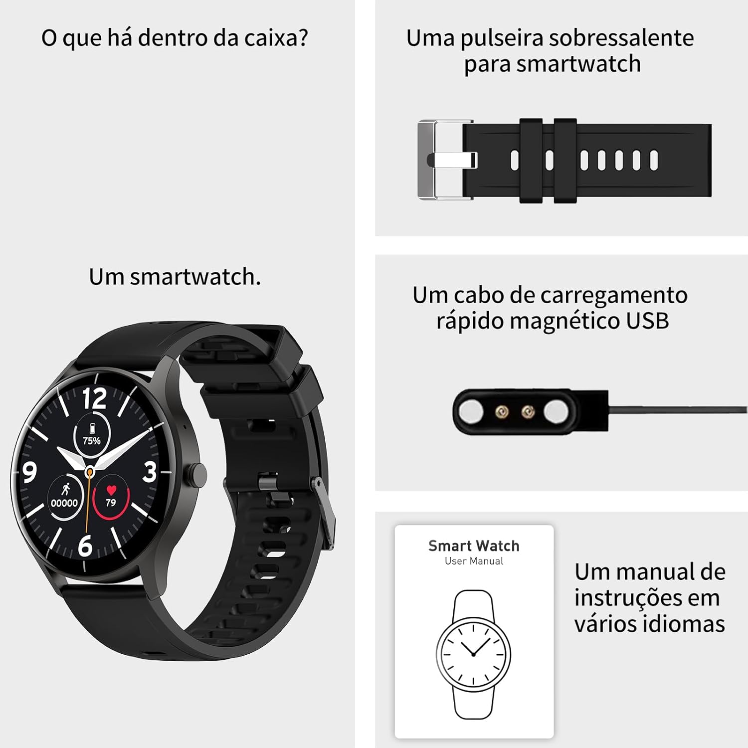 Ajuda a avaliar proporção, ergonomia e perfil do relógio no pulso.