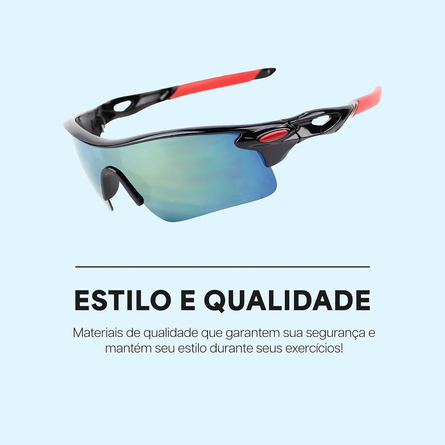 Destaca a estrutura lateral, a ergonomia e a sensação de encaixe no rosto.