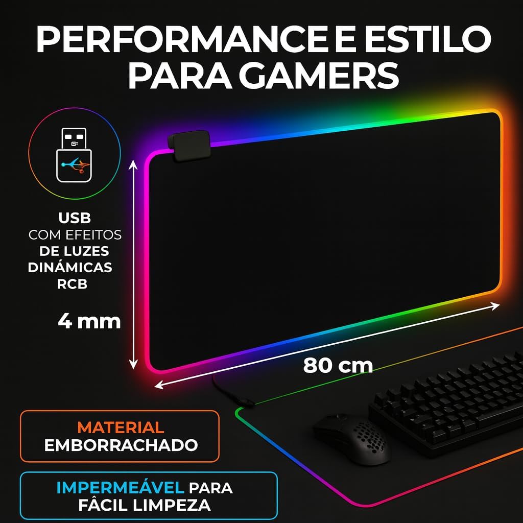 Ajuda a destacar acabamento, superfície têxtil e qualidade visual do LED.