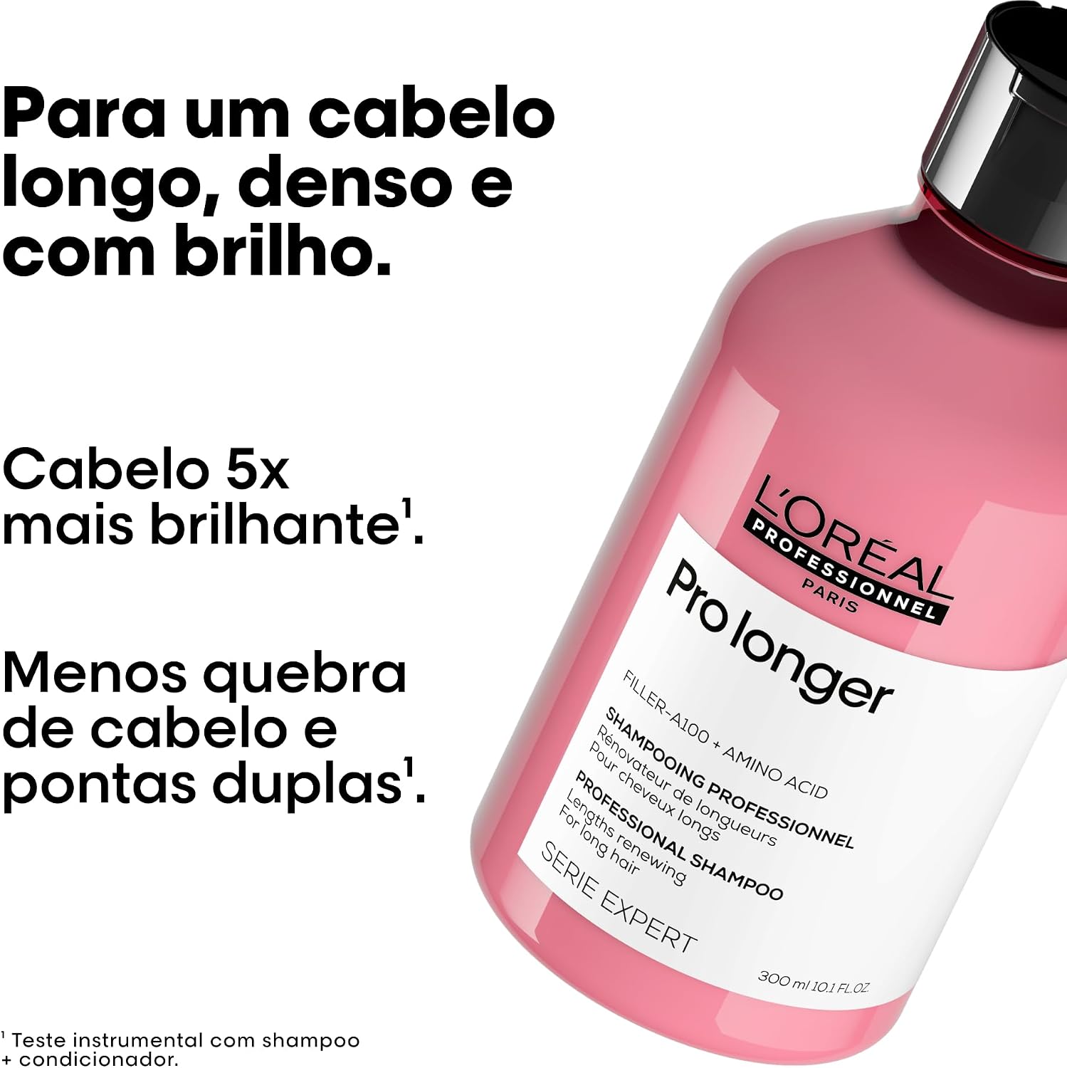 Ajuda a mostrar o design do frasco e confirmar visualmente a versão de 240ml.