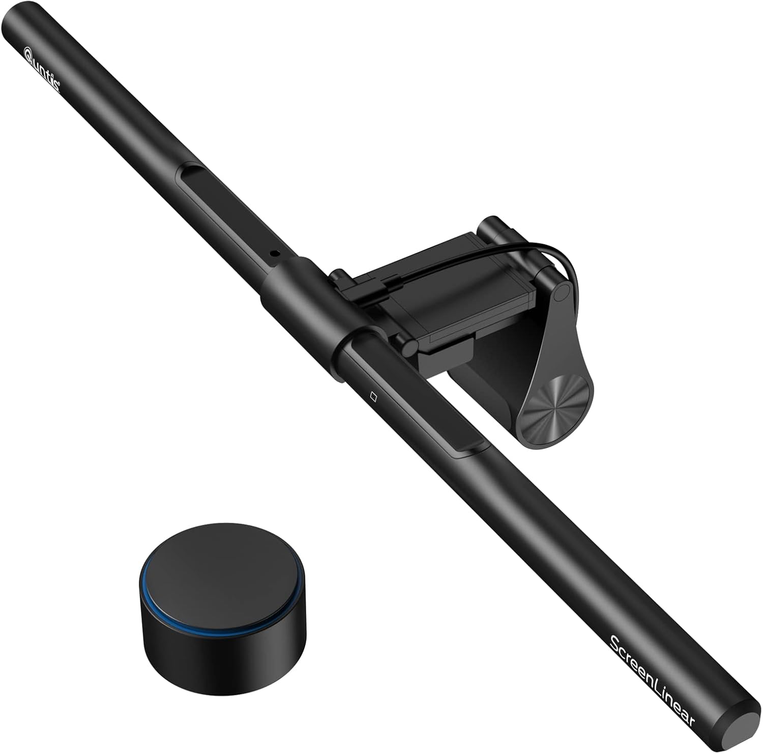 Quntis Light Bar Pro+, Barra de Luz para Monitor com Controle Remoto, Compatível com Monitores Curvos e Planos, Proteção Ocular, Brilho Ajustável com Escurecimento Automático, sem Reflexo