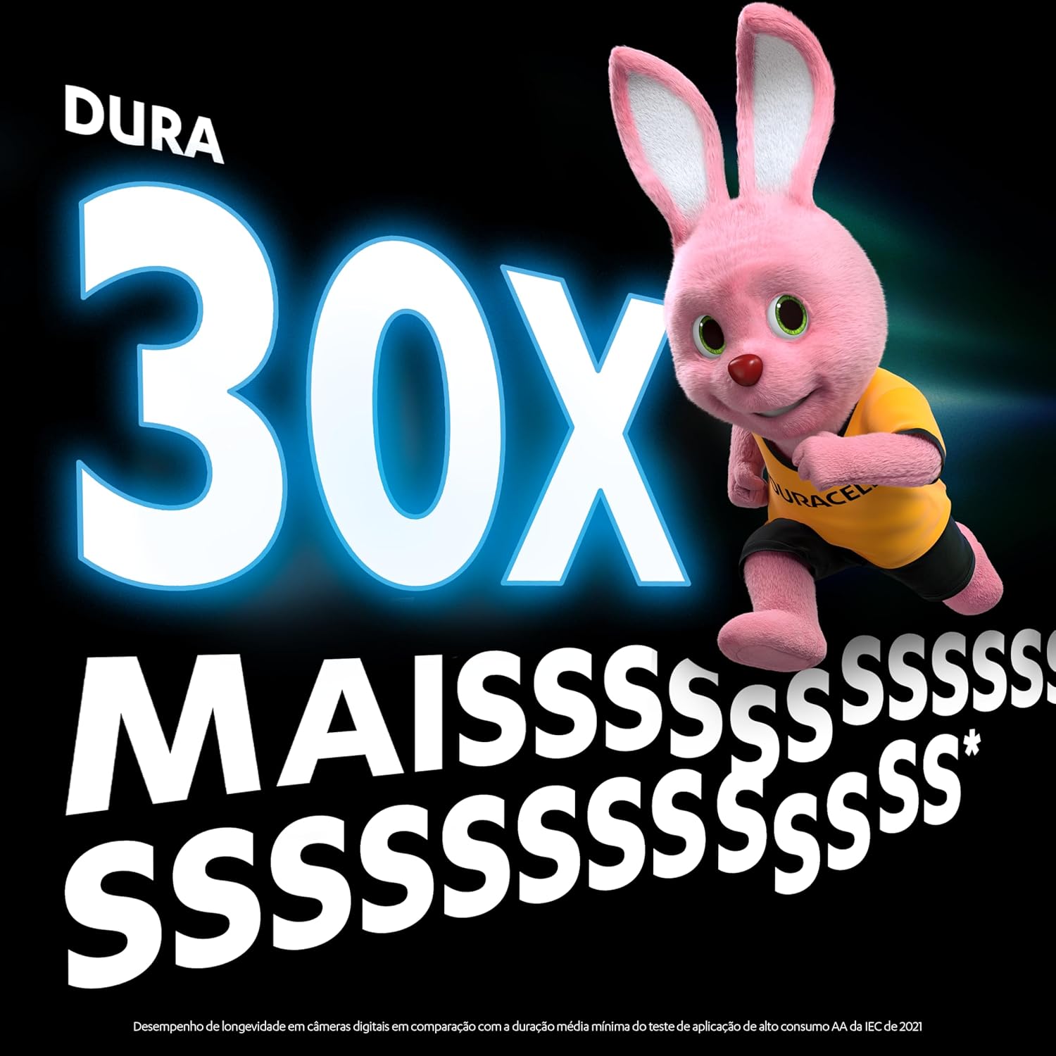 Ajuda a evidenciar construção, padrão visual e reconhecimento da linha premium da Duracell.