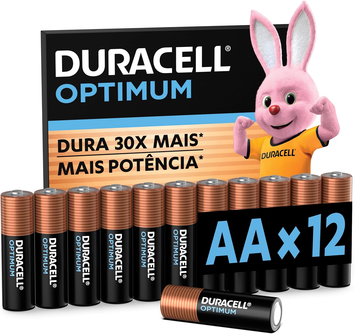 Duracell Pilha Optimum Aa 12 Unidades