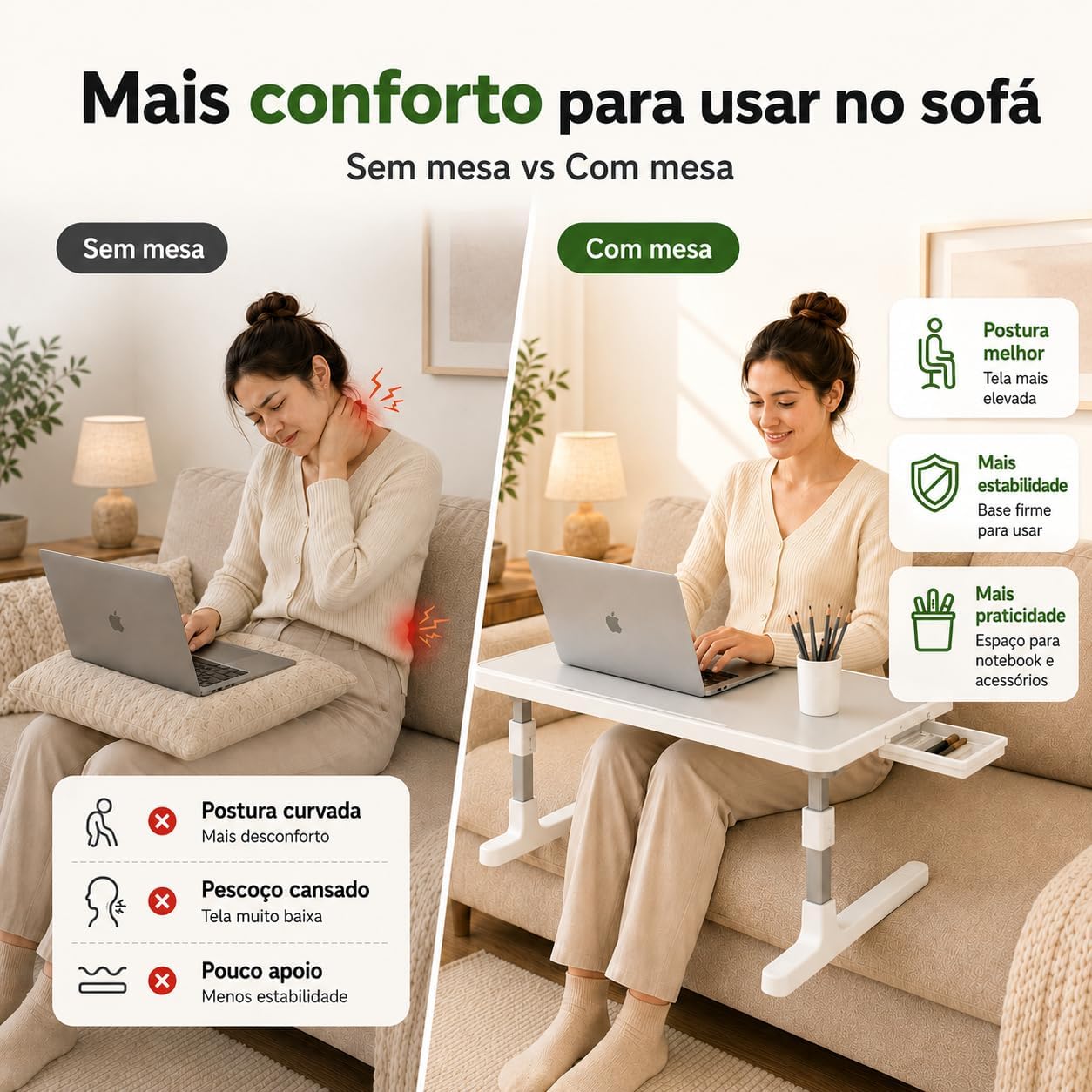 Ajuda a visualizar a regulagem e a construção da base.