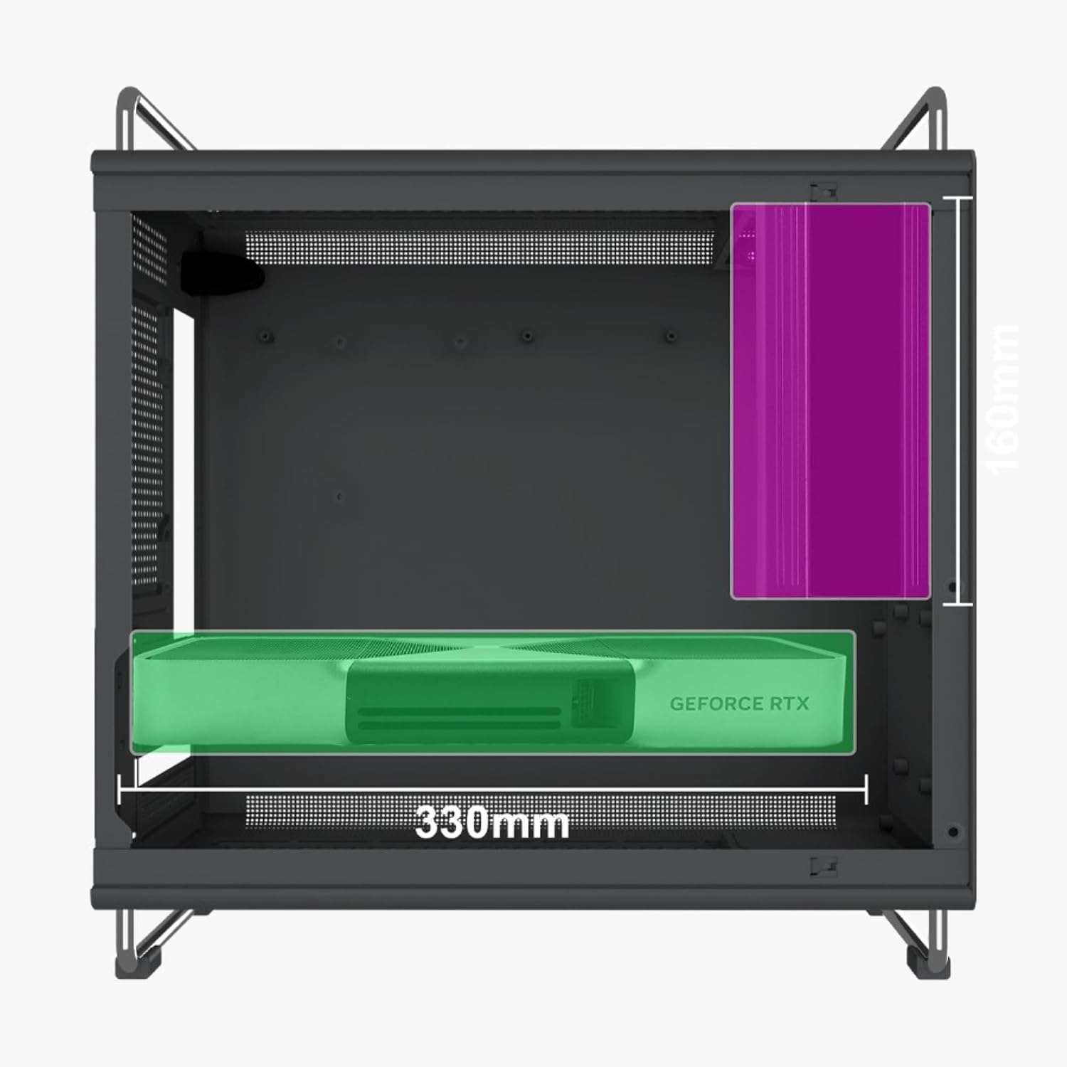 Serve para reforçar a presença das 5 fans e o acabamento externo do produto.
