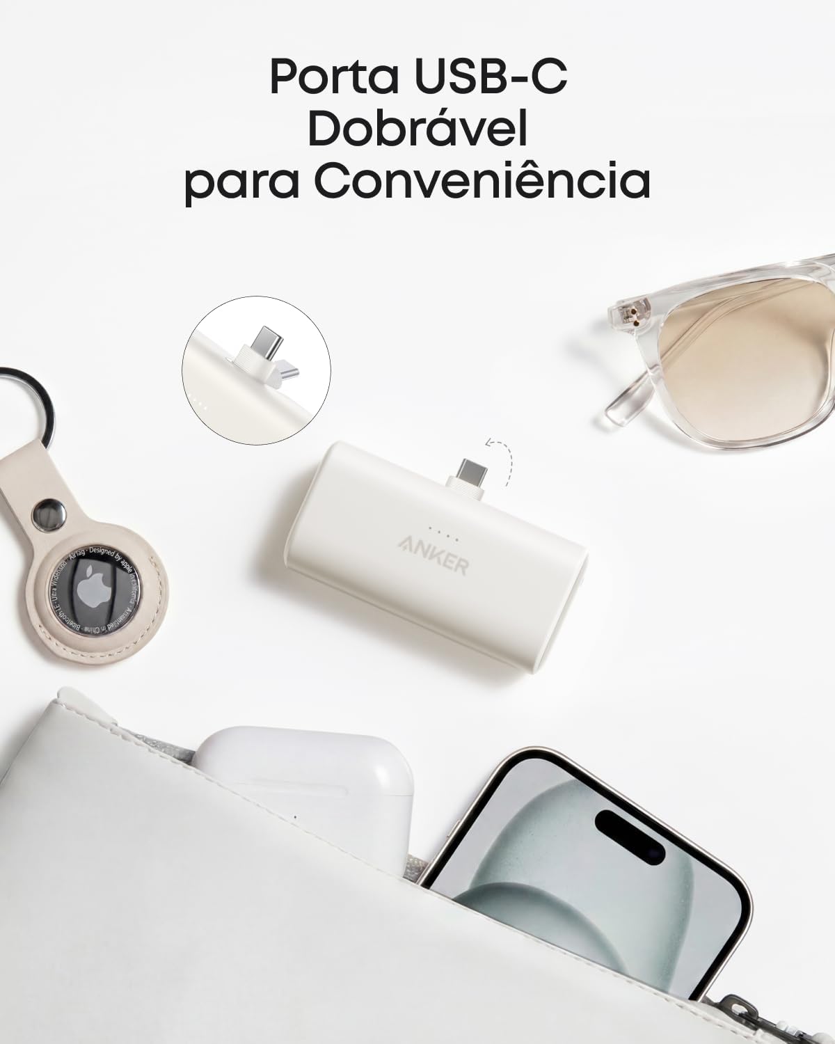 Destaca acabamento, pontos de conexão e detalhes físicos do produto que influenciam a usabilidade.