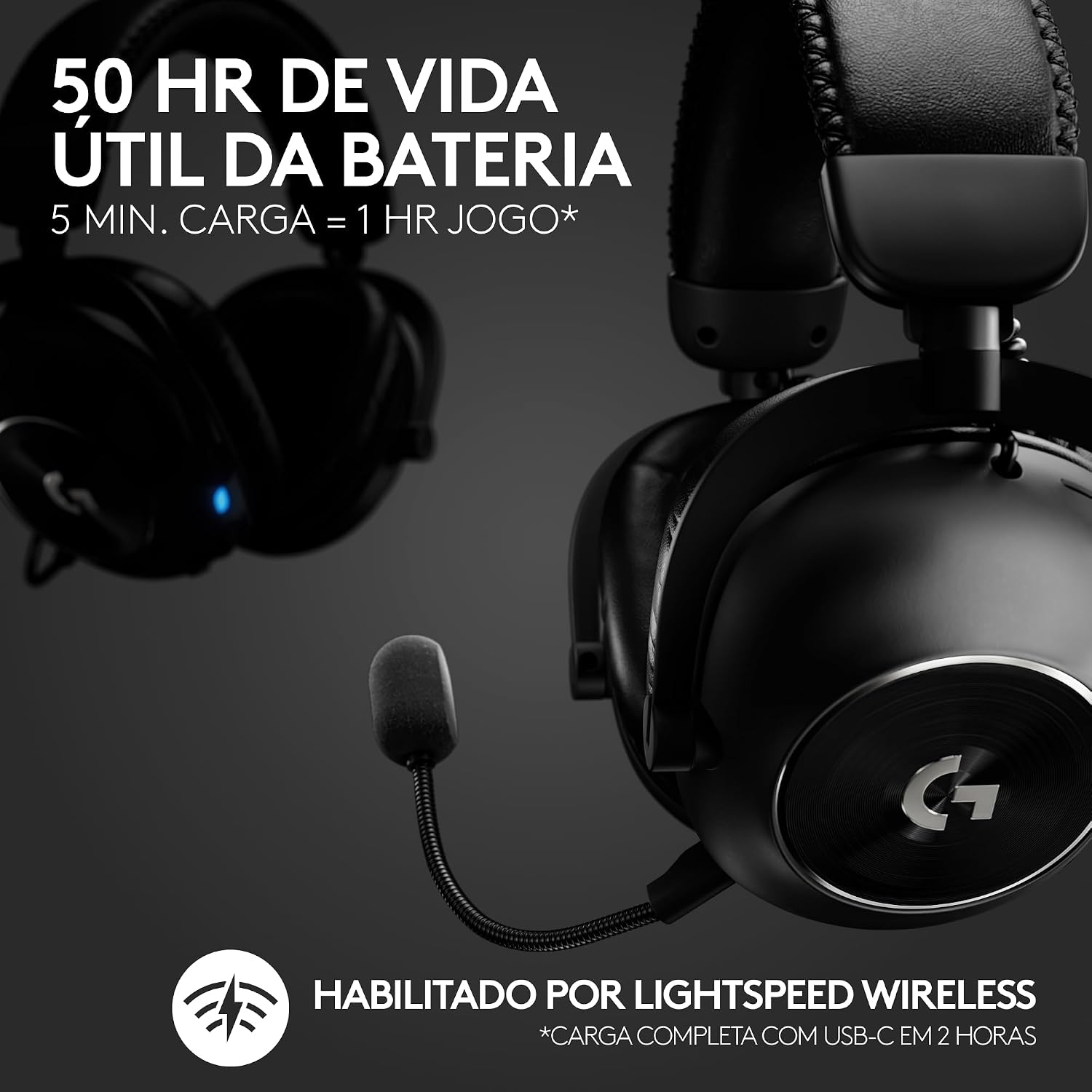 Ajuda a comunicar ergonomia, proporção no uso real e apelo gamer do modelo.
