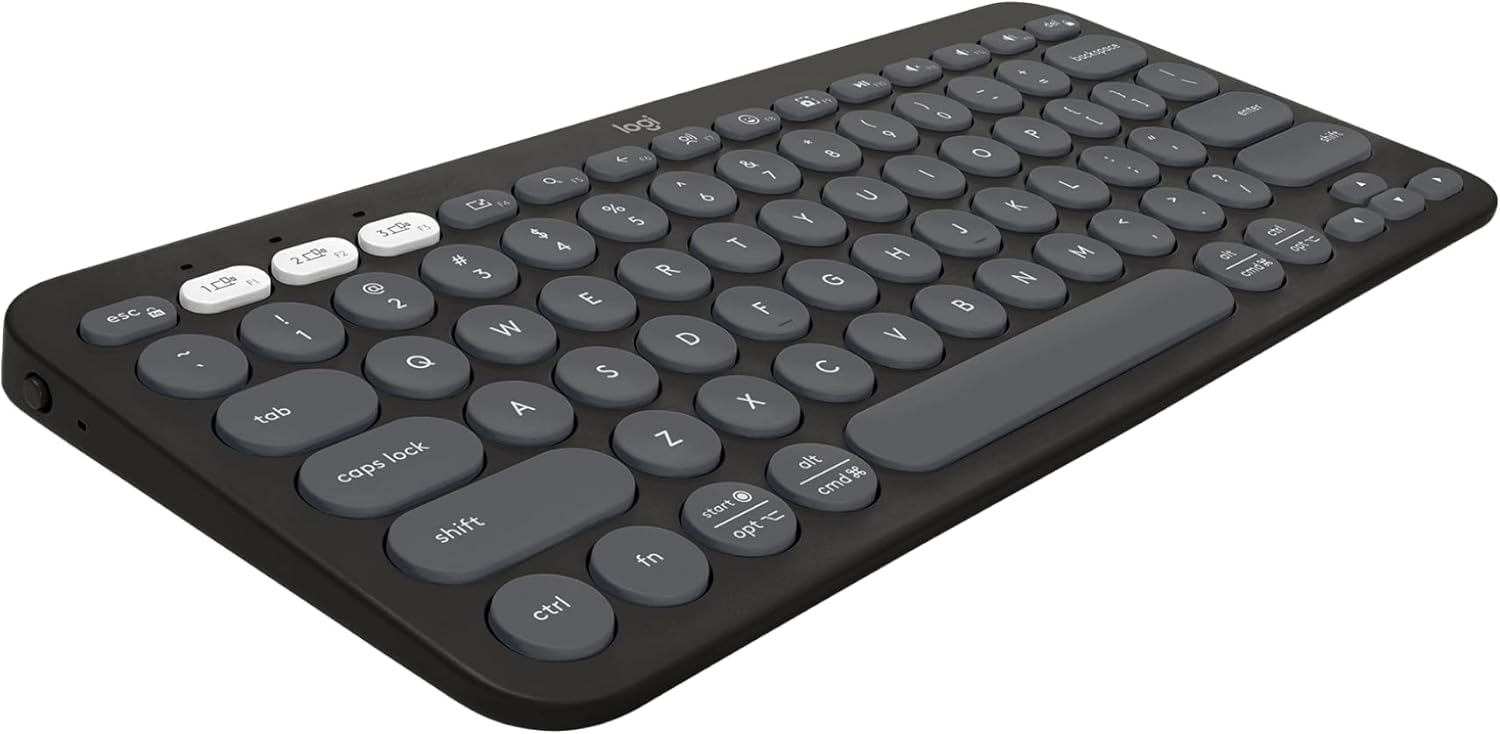 Teclado Logitech Pebble Keys 2 K380S Grafite