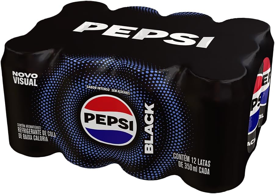 Pepsi Zero Black Lata 350 Ml 12 Unidades
