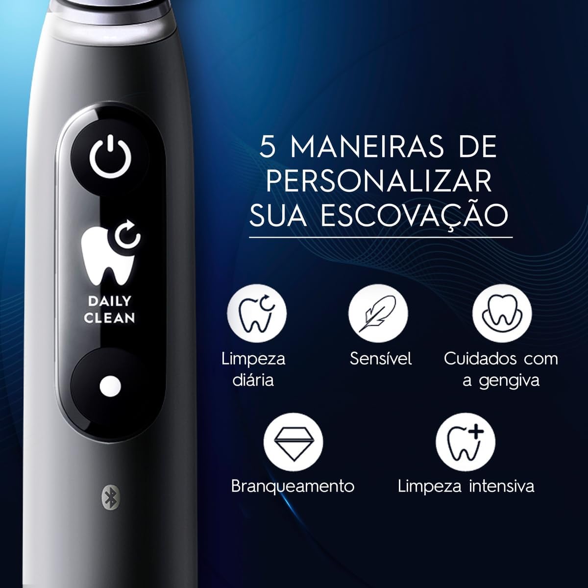 Mostra a escova como parte da rotina e não apenas como item isolado.