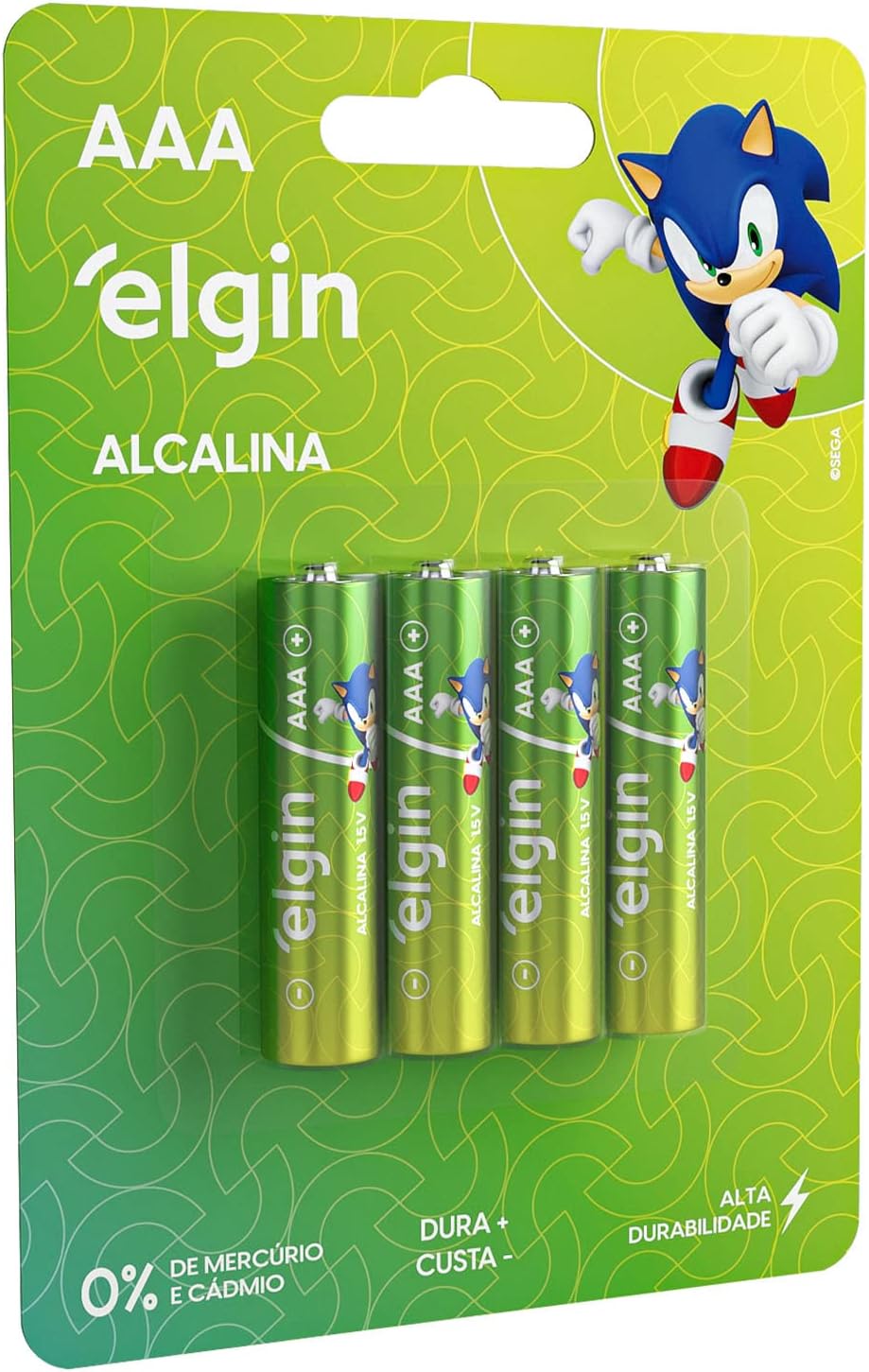 Pilha Alcalina Elgin Aaa 4 Unidades