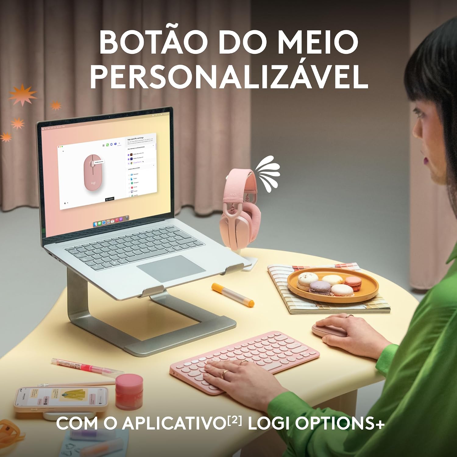 Evidencia a construção simples e o acabamento visual do produto.